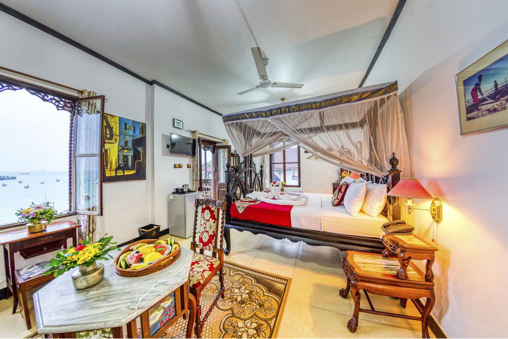 stone town roofscape